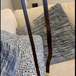 Louis Vuitton Ebene Leather Strap Crossbody